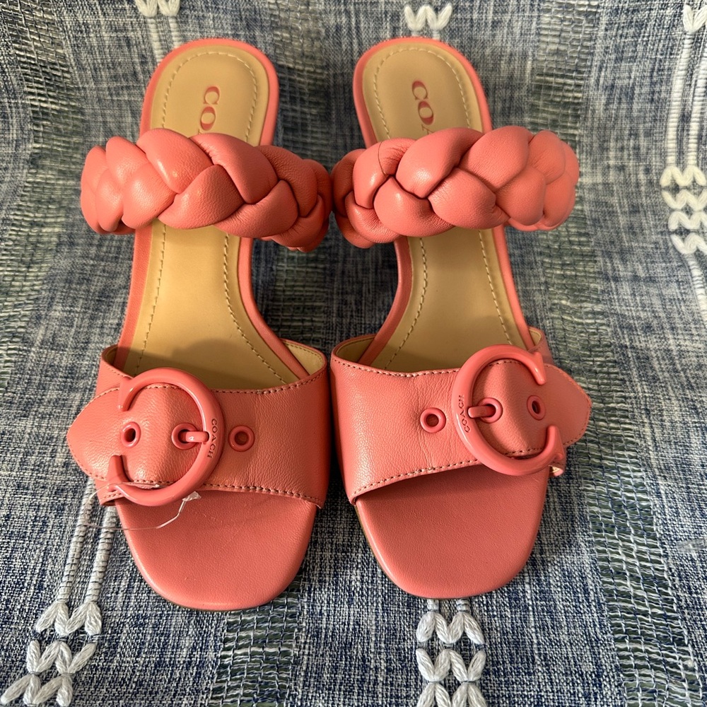 Coach Women's Coral Braided Sandals